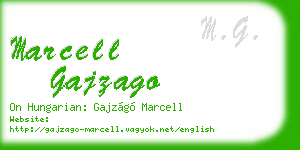 marcell gajzago business card